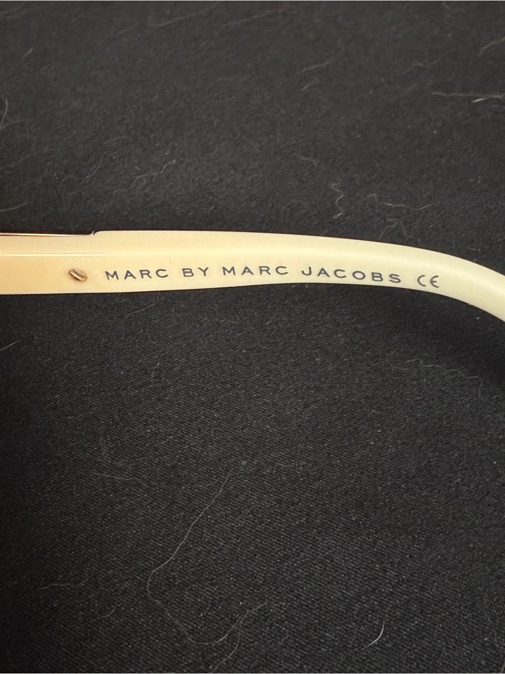 Marc By Marc Jacobs Cream-Trim Oversized Square Sunglasses - Cream/Brown Lenses